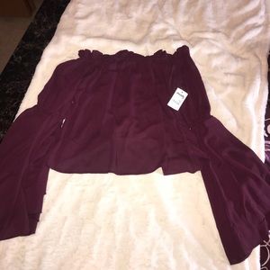 Burgundy Blouse